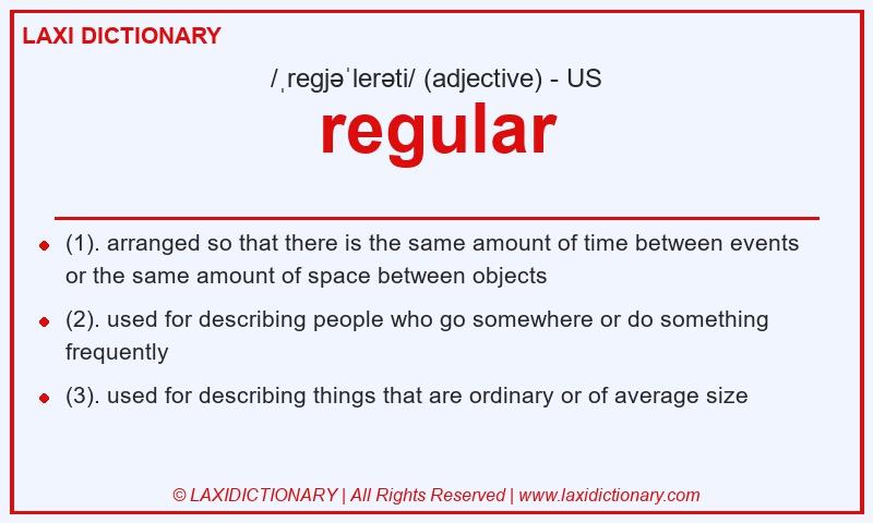 Definition regular in American English
