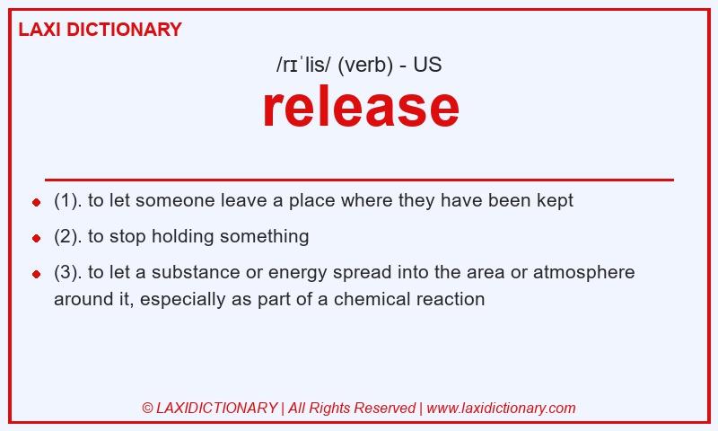 Definition release in American English