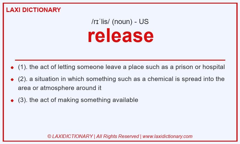 Definition release in American English