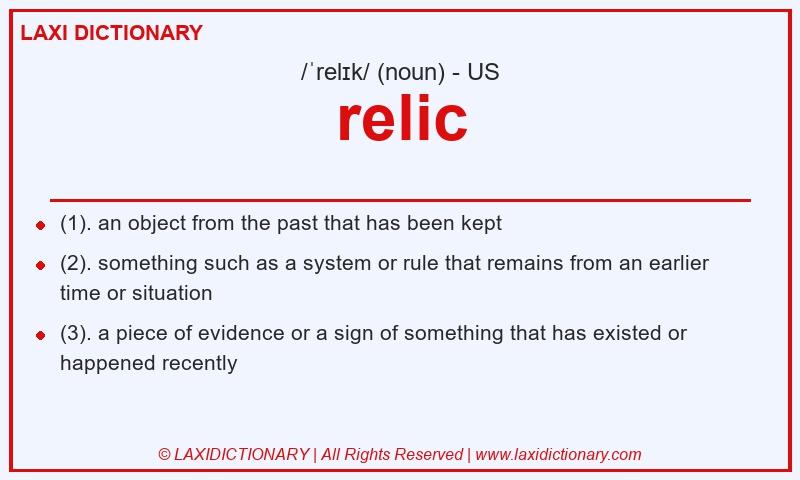 Definition relic in American English