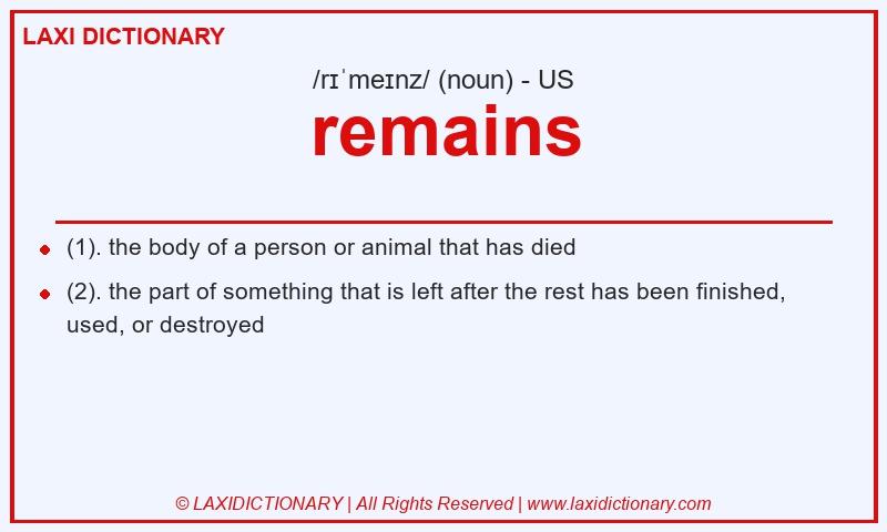 Definition remains in American English