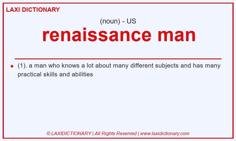Definition renaissance man in American English