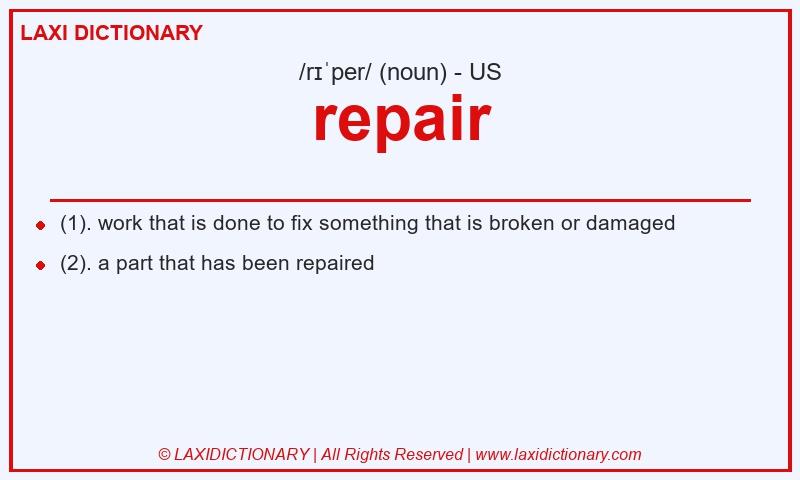 Definition repair in American English