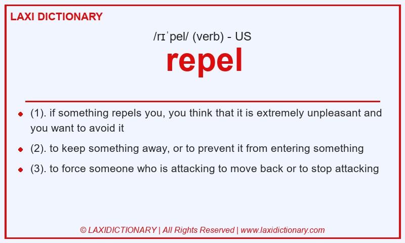 Definition repel in American English