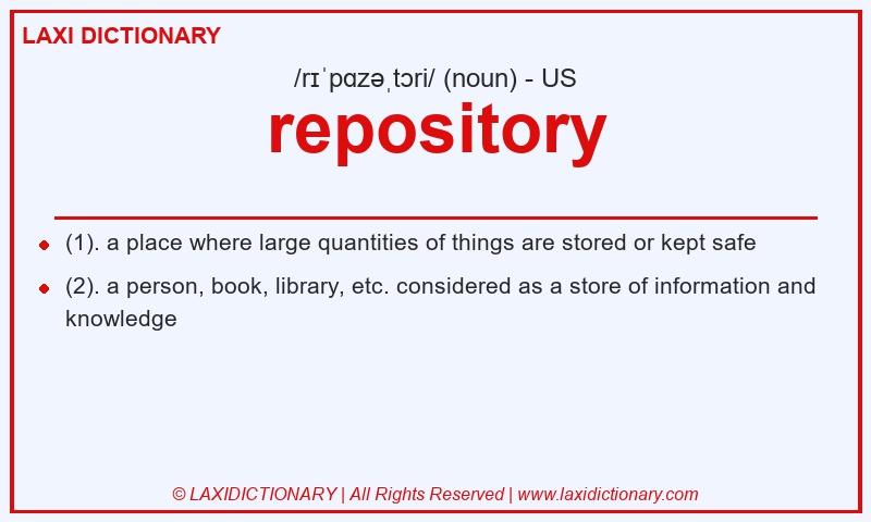 Definition repository in American English
