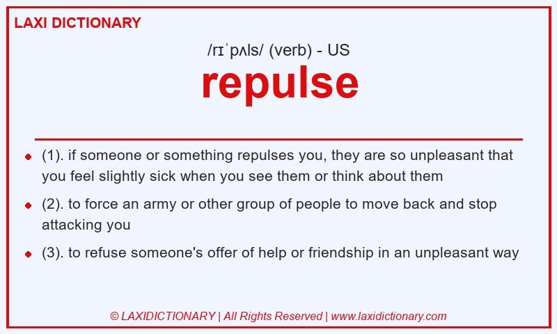 Definition repulse in American English