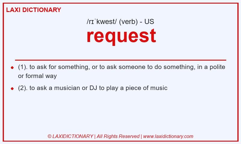 Definition request in American English