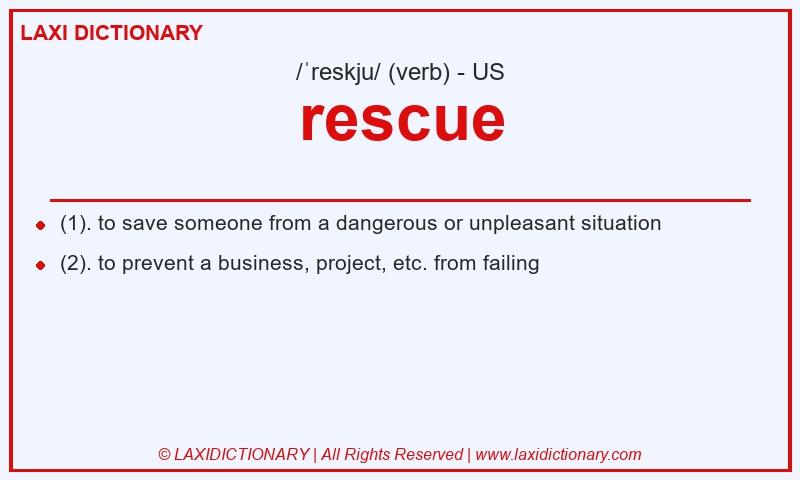Definition rescue in American English