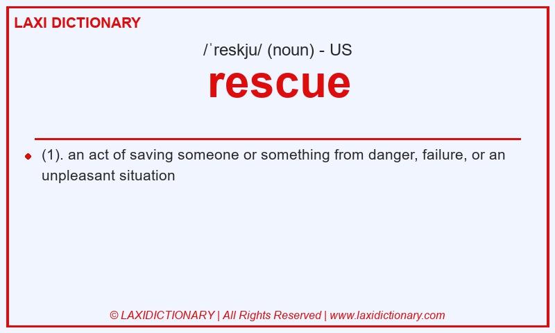 Definition rescue in American English