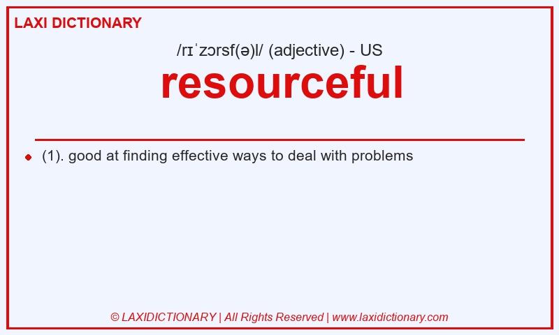 Definition resourceful in American English
