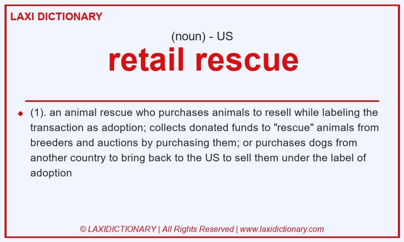Definition retail rescue in American English