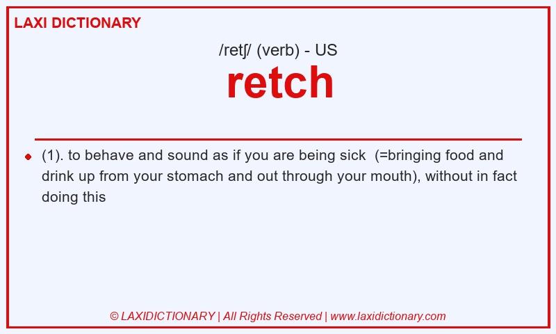 Definition retch in American English