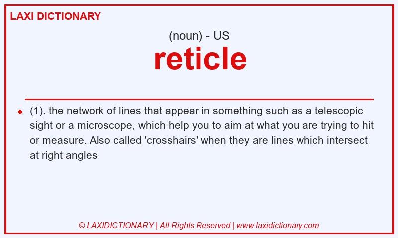 Definition reticle in American English