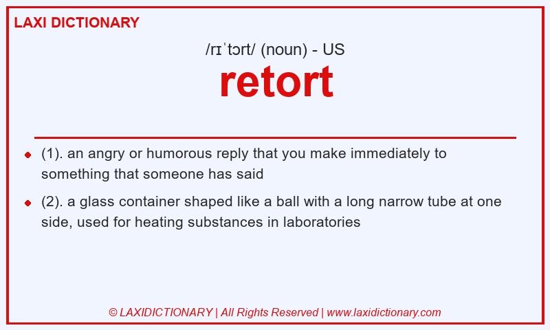 Definition retort in American English