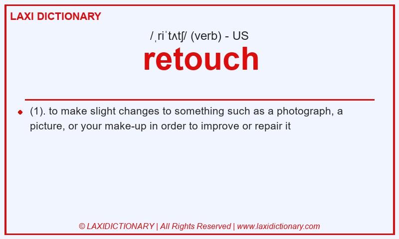 Definition retouch in American English
