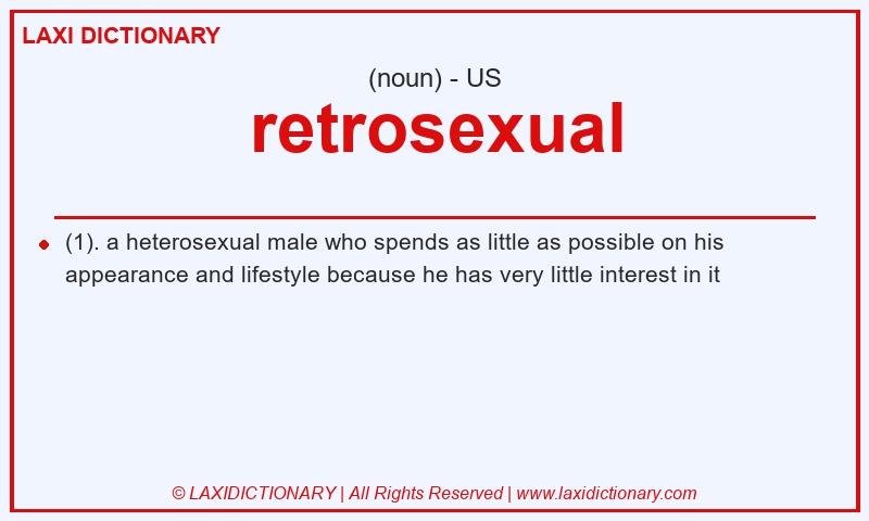 Definition retrosexual in American English