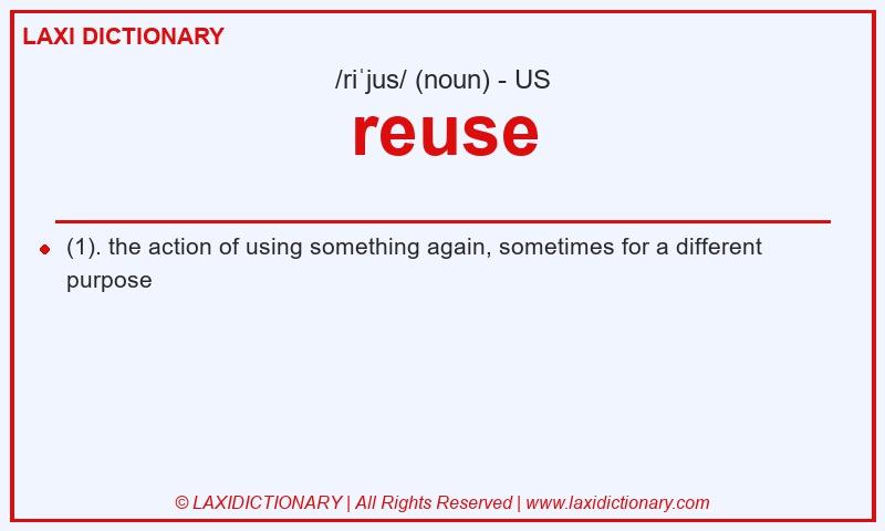 Definition reuse in American English