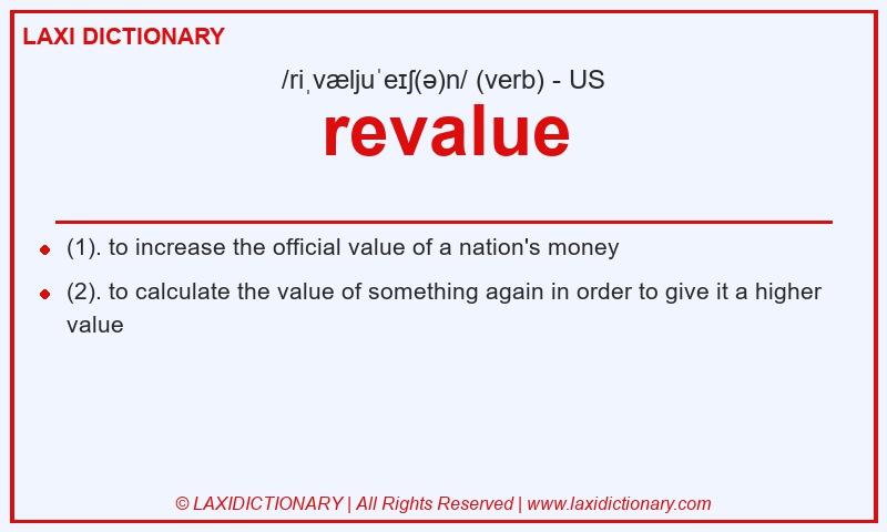 Definition revalue in American English
