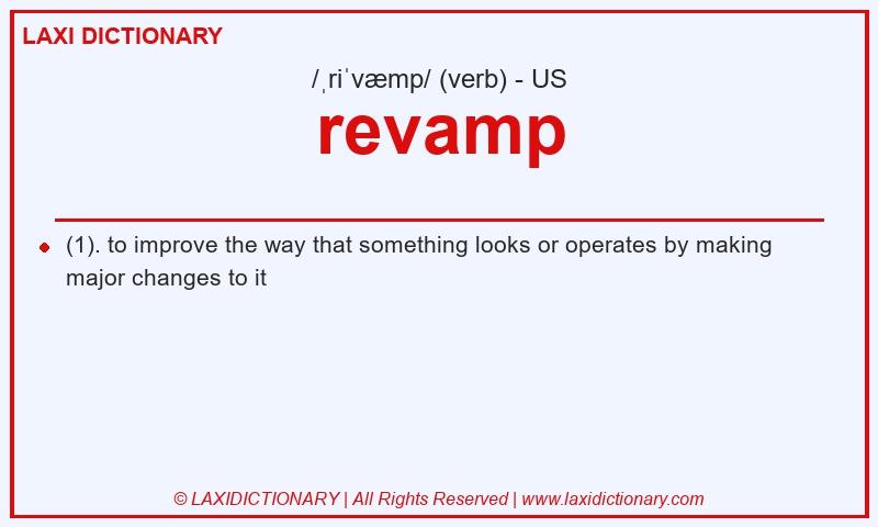 Definition revamp in American English
