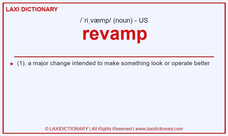 Definition revamp in American English