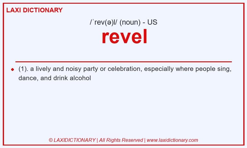Definition revel in American English