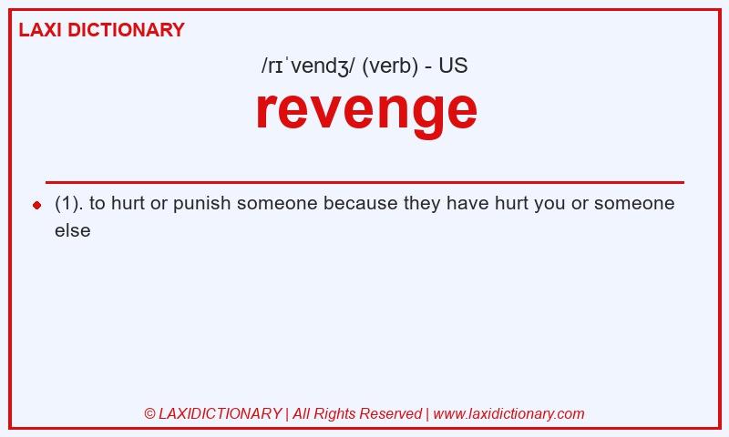 Definition revenge in American English
