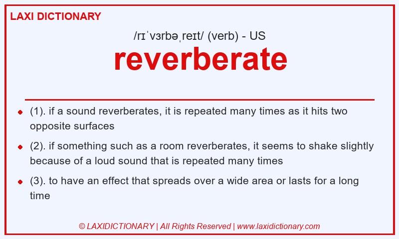 Definition reverberate in American English