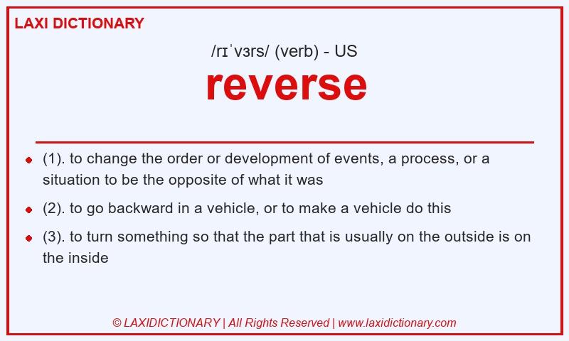 Definition reverse in American English