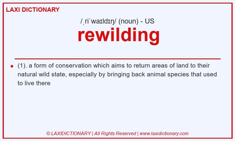 Definition rewilding in American English