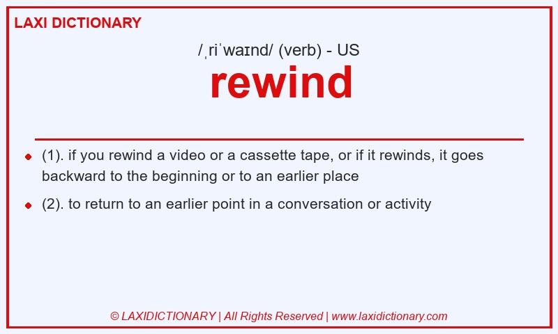 Definition rewind in American English