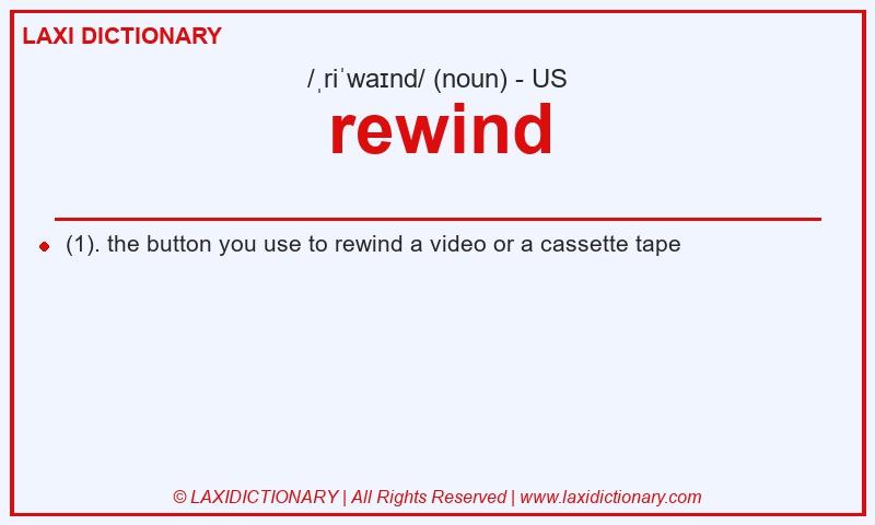 Definition rewind in American English