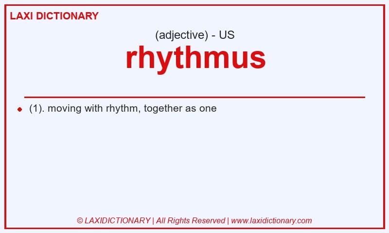 Definition rhythmus in American English