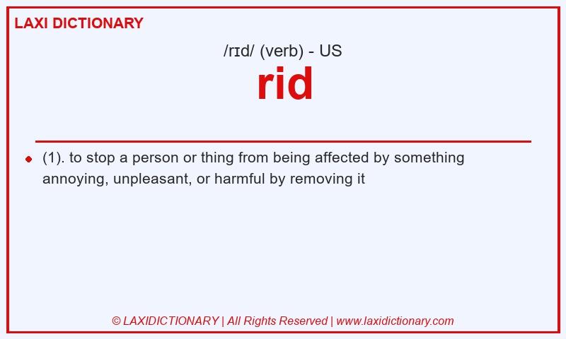 Definition rid in American English