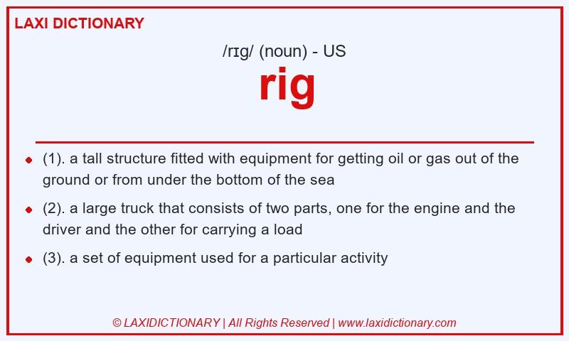 Definition rig in American English
