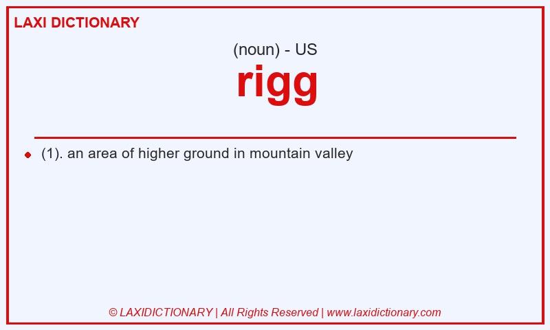 Definition rigg in American English