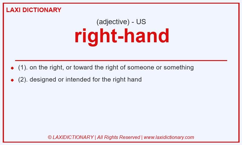 Definition right-hand in American English