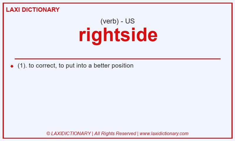 Definition rightside in American English