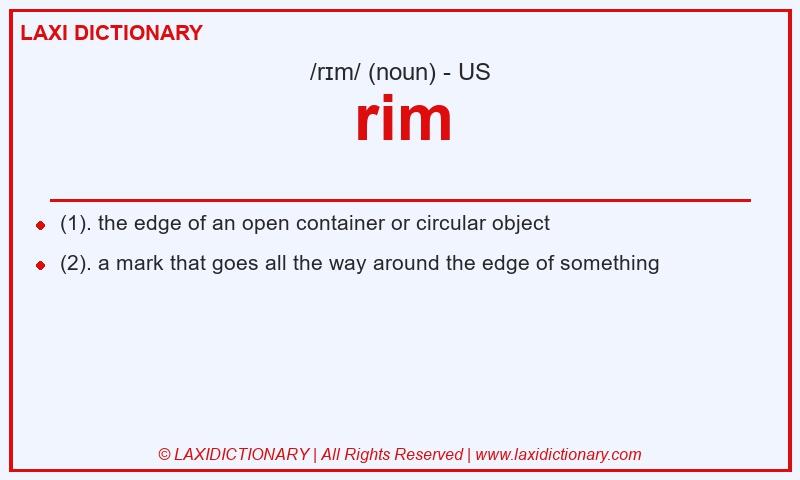 Definition rim in American English