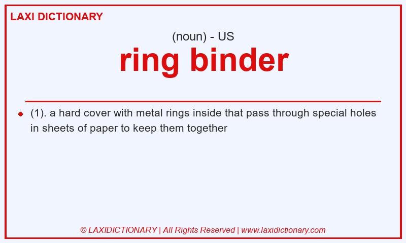 Definition ring binder in American English