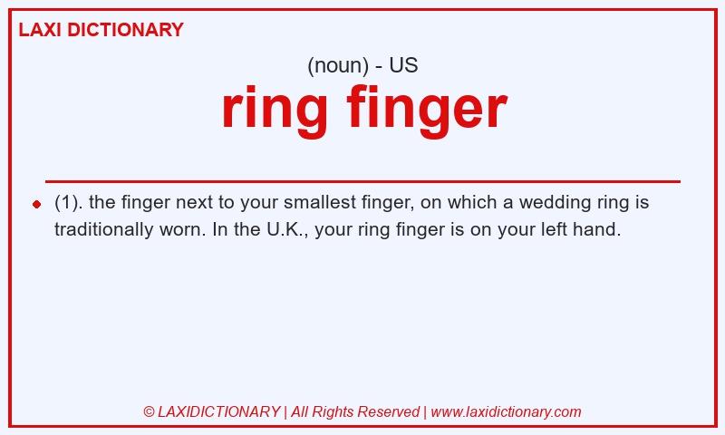 Definition ring finger in American English