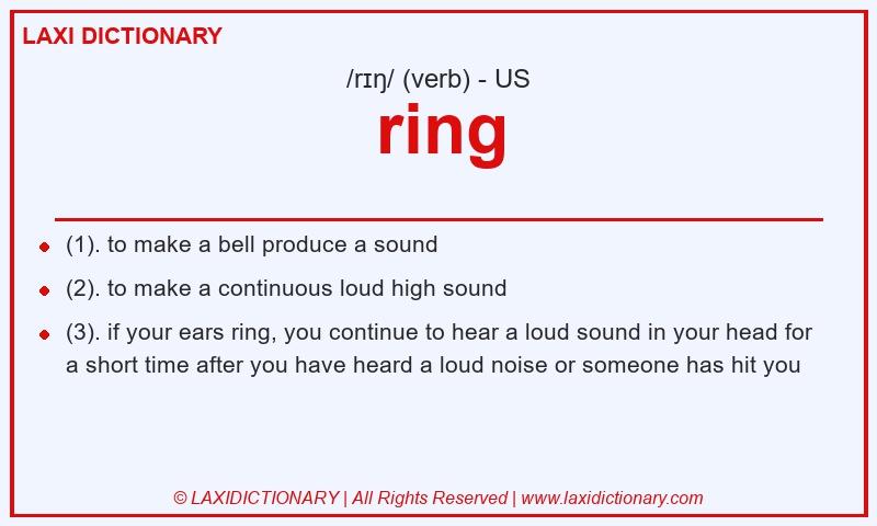 Definition ring in American English