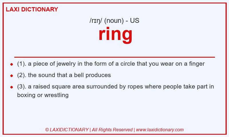 Definition ring in American English