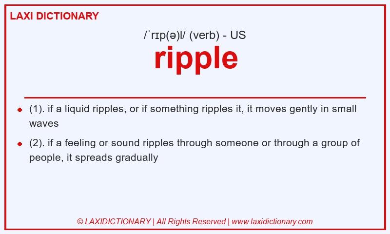 Definition ripple in American English