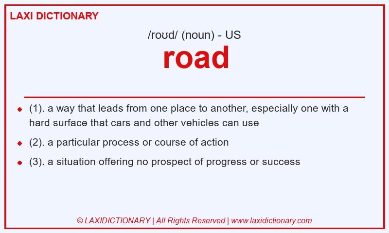 Definition road in American English