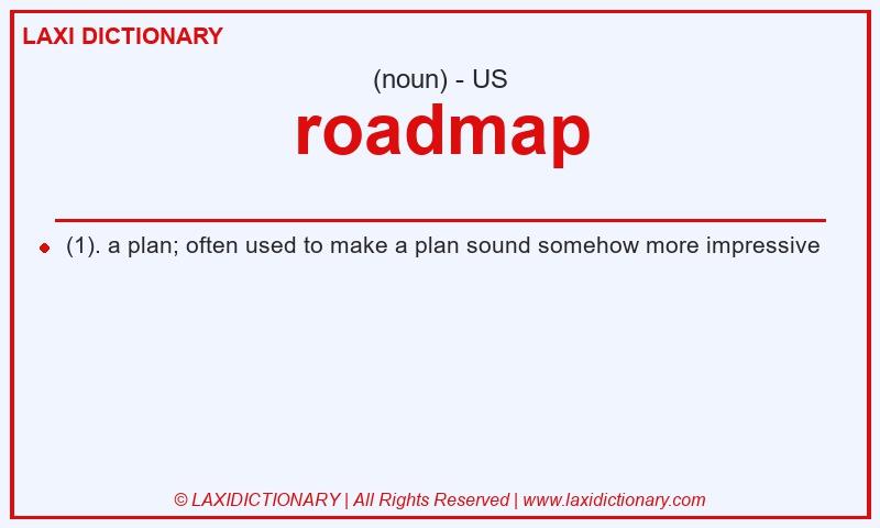Definition roadmap in American English