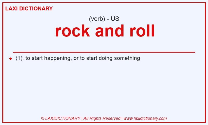 Definition rock and roll in American English