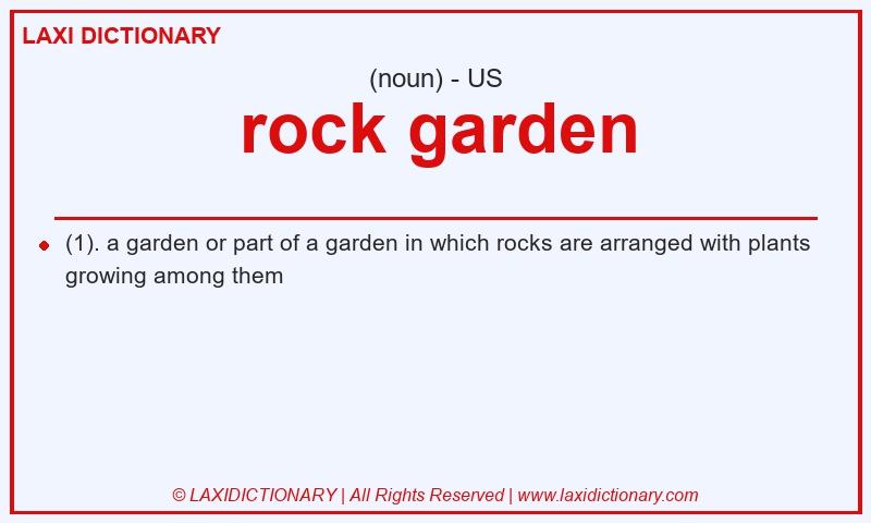 Definition rock garden in American English