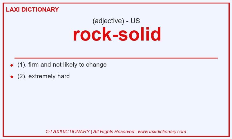 Definition rock-solid in American English