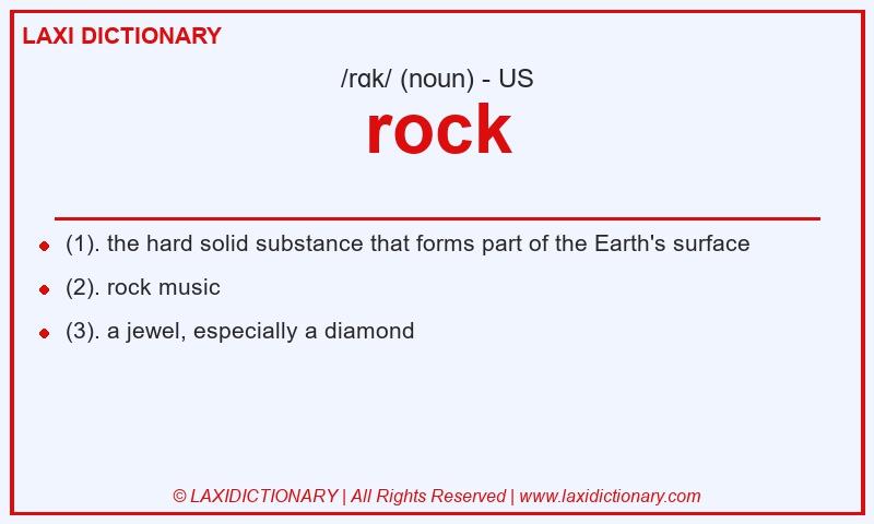 Definition rock in American English