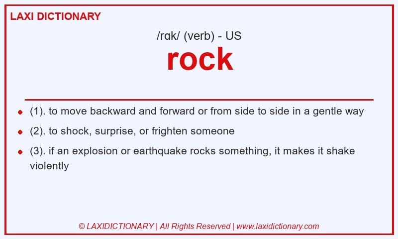 Definition rock in American English